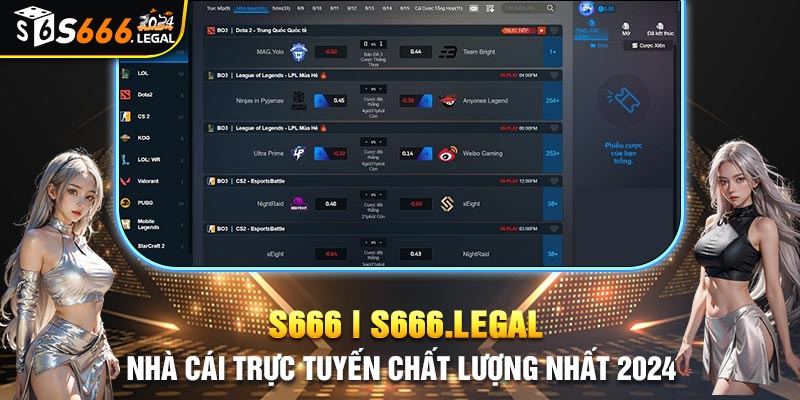 Top game esport S666 hot nhất 2024